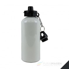 Botella deportiva de aluminio blanca - Hoppy