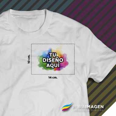 Servicio de estampado Chico por Sublimación en Remeras Área