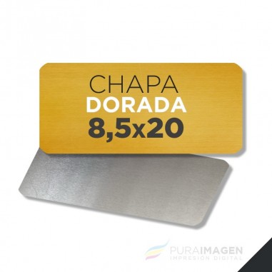 Chapa Dorada (8,5 x 20 cm.)
