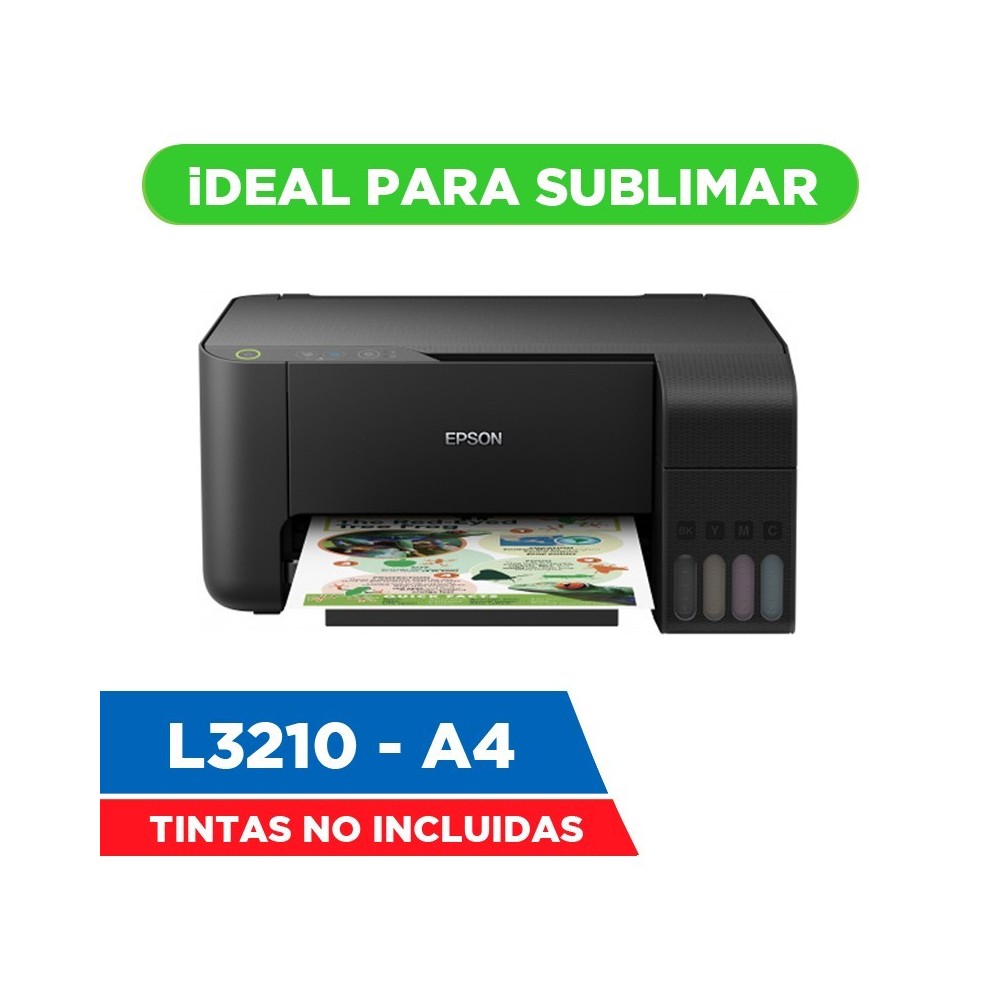 Impresora para Sublimar Multifunción EPSON Ecotank L3210 / Inkjet 