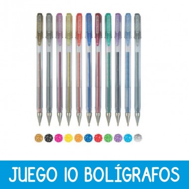 Fibrones de Dibujo - Pack de 10 colores - Para plotter de corte Silhouette