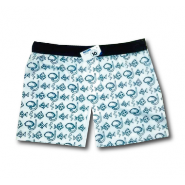 Boxer de niño blanco 100% poliester con...