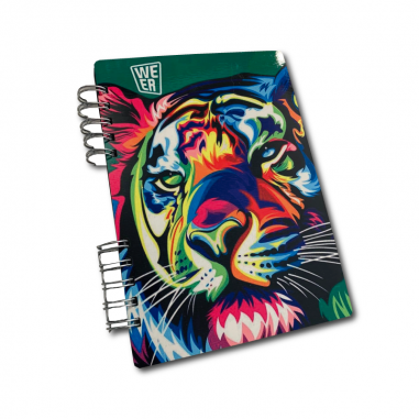 Cuaderno de madera cristal A5 22x15,5cm. - 50...