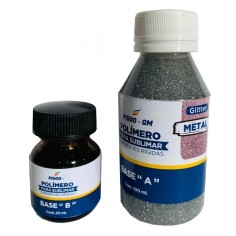 Polimero para Sublimar Rígidos Efecto Glitter Metal x120ml