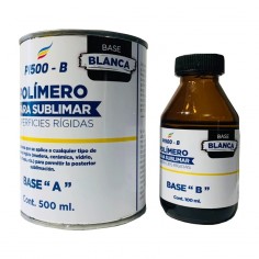 Polímero para Sublimar Rígidos Base Blanca x600ml