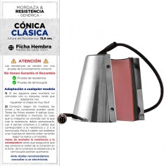 Resistencia para Taza Cónicas Clásica 12,5 cm. - Ficha...