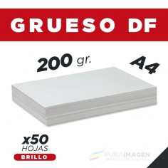 Resma de 50 Hojas A4 Brillo / 200gr. / Doble Faz / Papel...