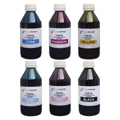 Pack de 6 Tintas Fotográficas Premium (CMYK) x1,5Lts /...