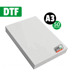 Pack de 50 Láminas A3 para DTF. Films PET