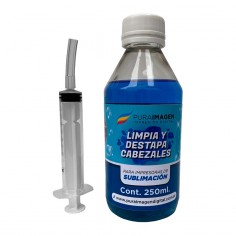 Limpia y destapa Cabezales para Sublimación x250ml + Jeringa