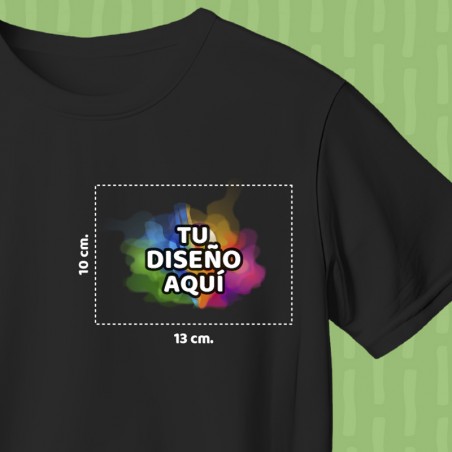 Servicio de estampado Chico por DTF - Área máxima: 20x26cm / Impresión sobre telas