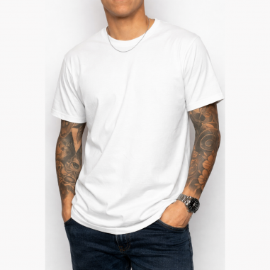 Remera blanca 100% poliester de Adulto unisex -...