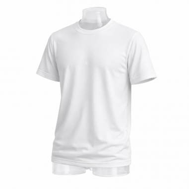 Remera blanca 100% poliester de Adulto unisex -...