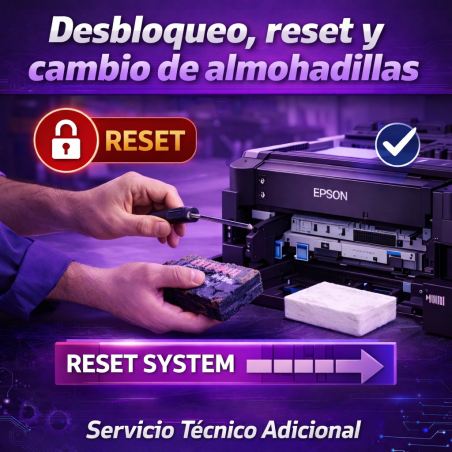 Desbloqueo, reset y cambio de almohadillas - Servicio técnico Adicional