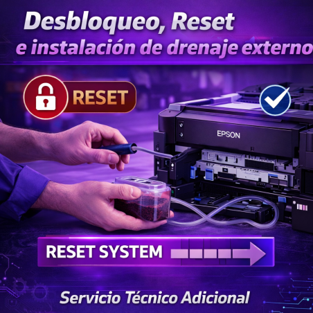 Desbloqueo, reset e instalación de drenaje externo - Servicio técnico Adicional