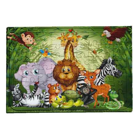 Rompecabeza de 54 piezas de cartón 20x29cm - 350gr / Juego de mesa para Sublimar