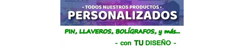 T.Prod.Pers. PIN, LLAVEROS, BOLÍGRAFOS...