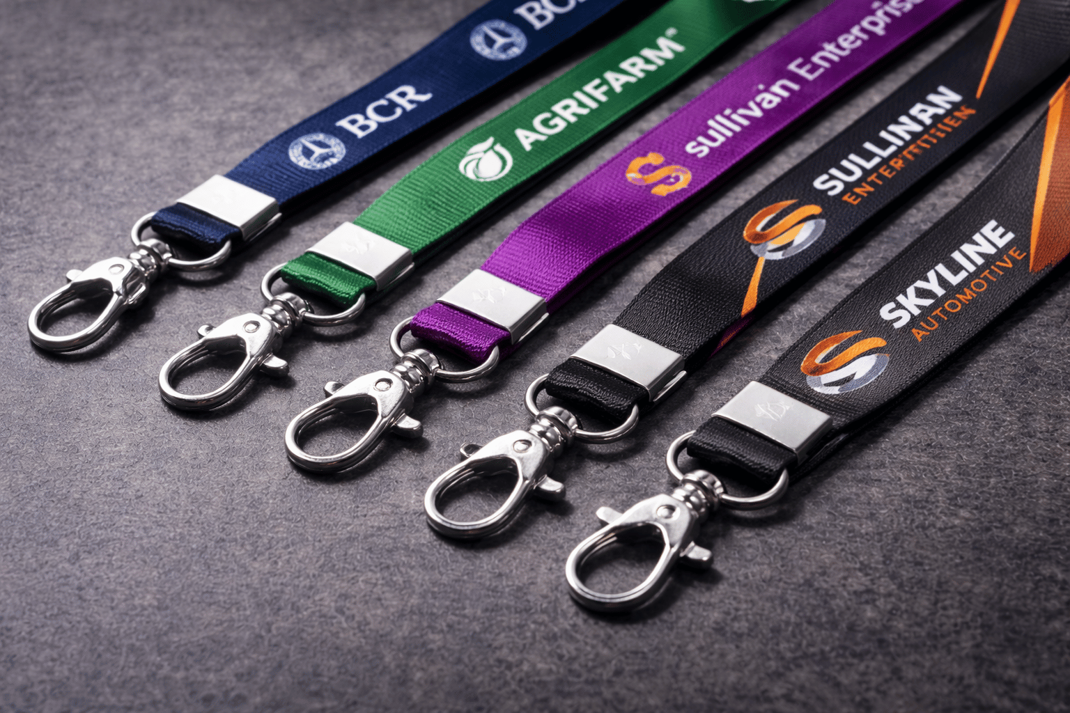 Cintas con mosquetón personalizadas